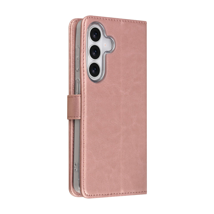 TUNIQ Samsung Galaxy S26 Plus Book Case hoesje - Pasjeshouder voor 3 pasjes - Magneetsluiting - Hanger - Rose Gold-Hoesjes-Ilumina Benelux