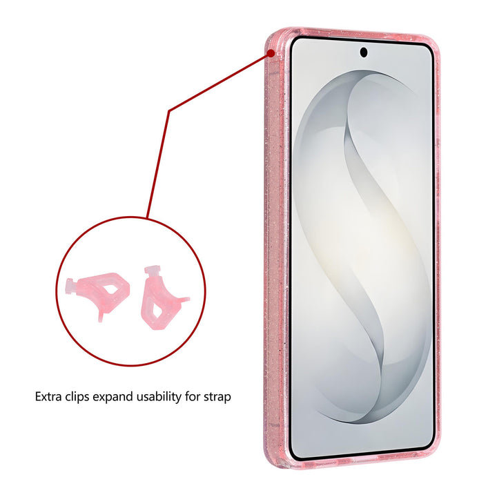 TUNIQ Samsung Galaxy S26 Ultra Backcover hoesje - Magsafe - Glitter - Hanger - Roze-Hoesjes-Ilumina Benelux