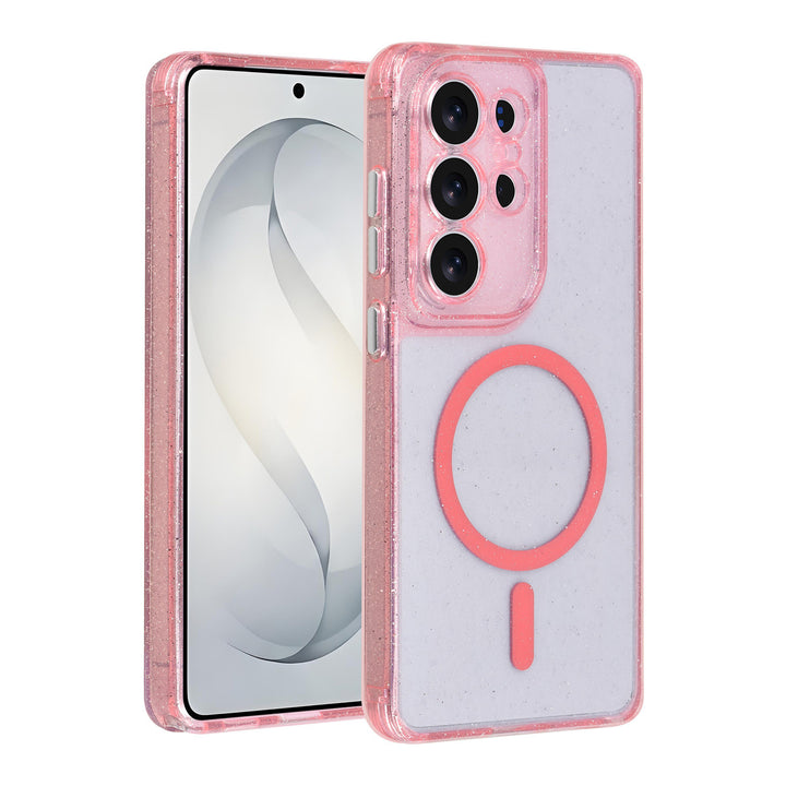 TUNIQ Samsung Galaxy S26 Ultra Backcover hoesje - Magsafe - Glitter - Hanger - Roze-Hoesjes-Ilumina Benelux
