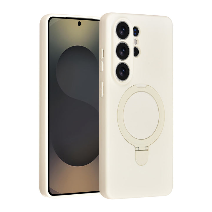 TUNIQ Samsung Galaxy S26 Ultra Backcover hoesje - Magsafe With Ring Stand - Hanger - Antique White-Hoesjes-Ilumina Benelux
