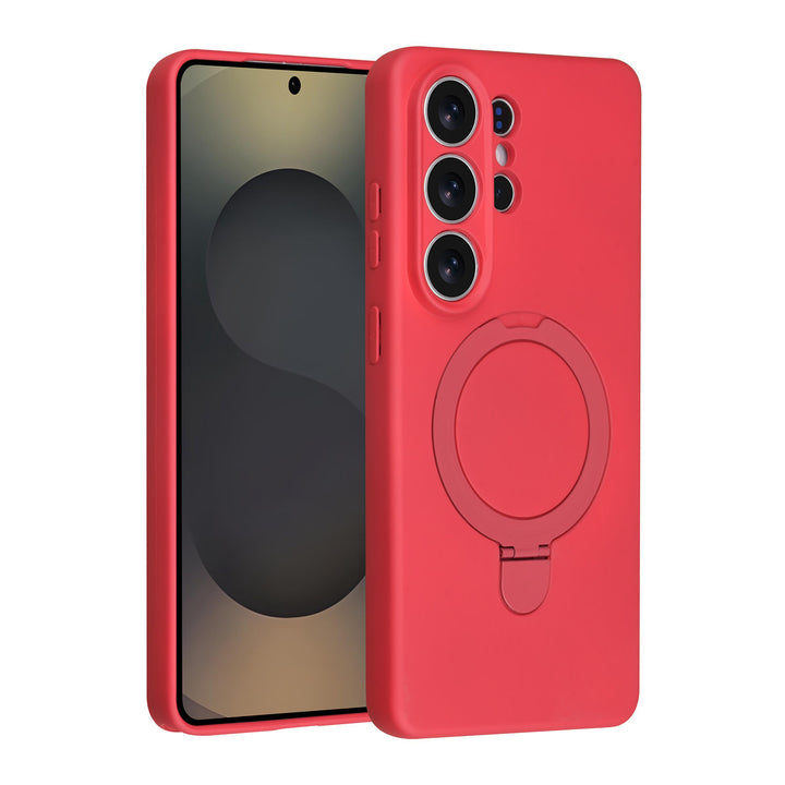TUNIQ Samsung Galaxy S26 Ultra Backcover hoesje - Magsafe With Ring Stand - Hanger - Cherry Red-Hoesjes-Ilumina Benelux