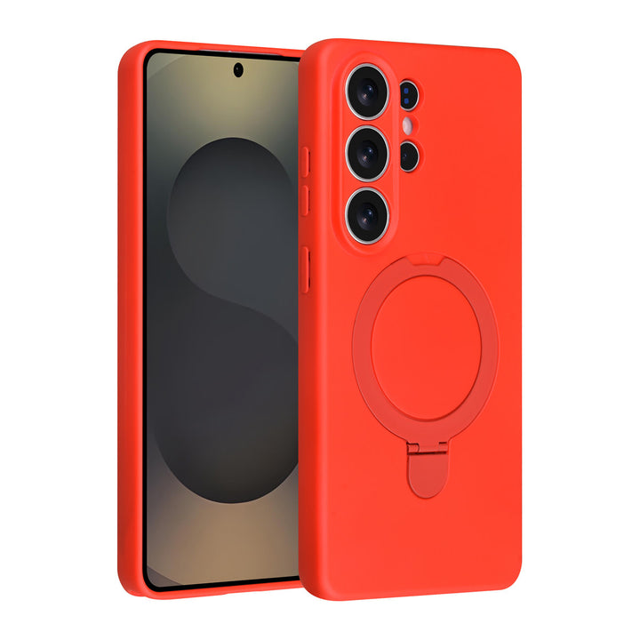 TUNIQ Samsung Galaxy S26 Ultra Backcover hoesje - Magsafe With Ring Stand - Hanger - Classic Red-Hoesjes-Ilumina Benelux
