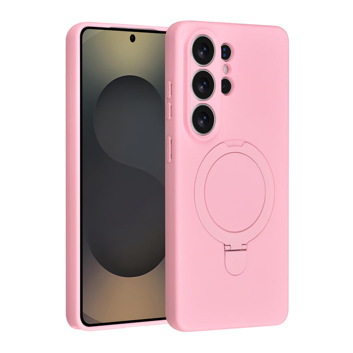 TUNIQ Samsung Galaxy S26 Ultra Backcover hoesje - Magsafe With Ring Stand - Hanger - Sakura Pink-Hoesjes-Ilumina Benelux