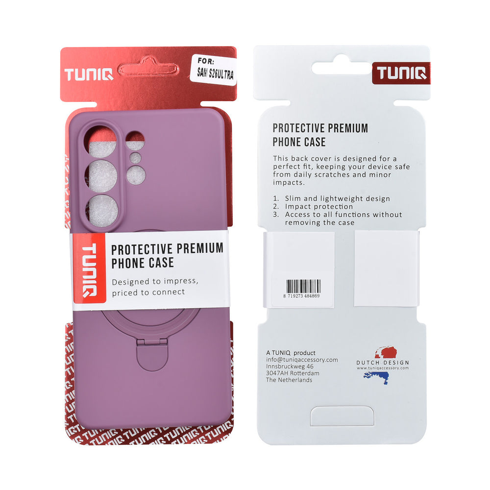 TUNIQ Samsung Galaxy S26 Ultra Backcover hoesje - Magsafe With Ring Stand - Hanger - Sunset Purple-Hoesjes-Ilumina Benelux