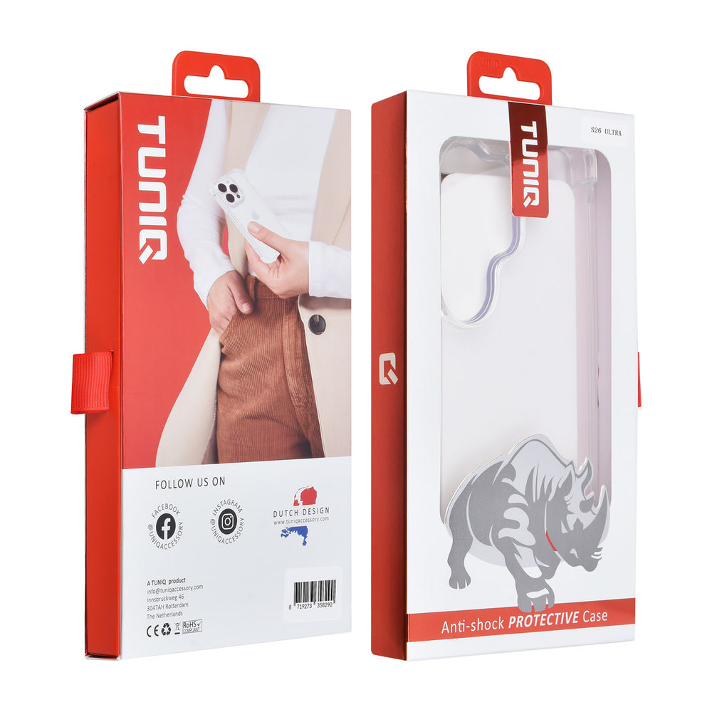 TUNIQ Samsung Galaxy S26 Ultra Backcover hoesje - Transparant - Antishock-Hoesjes-Ilumina Benelux