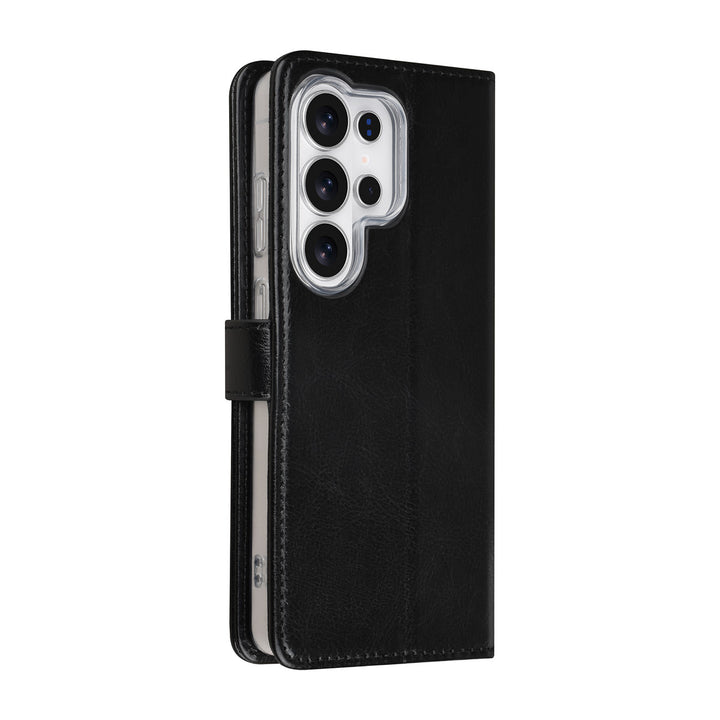 TUNIQ Samsung Galaxy S26 Ultra Book Case hoesje - Pasjeshouder voor 3 pasjes - Magneetsluiting - Hanger - Zwart-Hoesjes-Ilumina Benelux