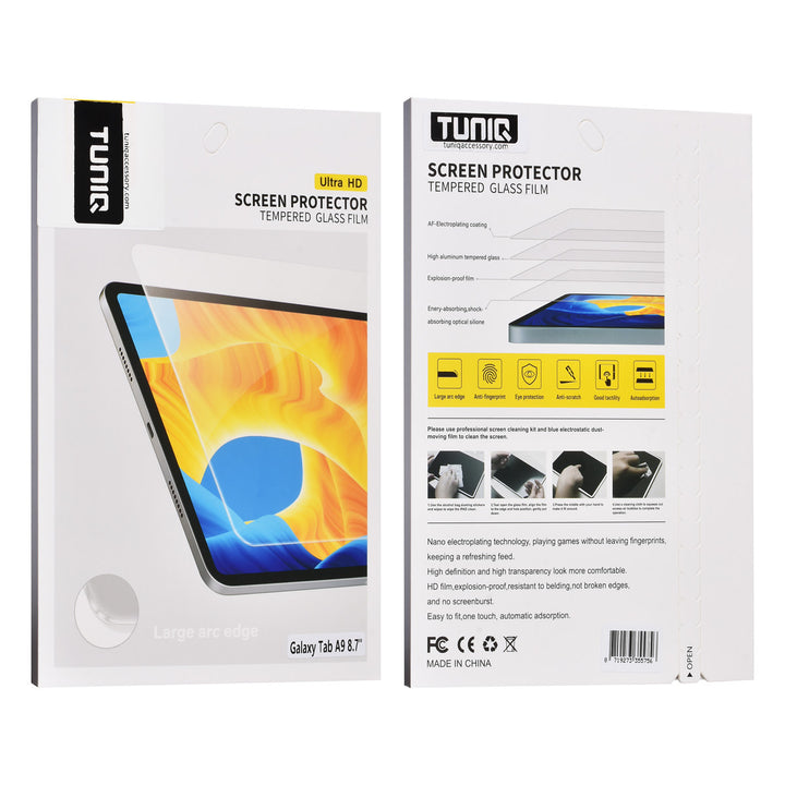 TUNIQ Samsung Galaxy Tab A9 - 8.7 inch Screen Protector - Tempered Glass - Transparant-tabletscreenprotectors-Ilumina Benelux