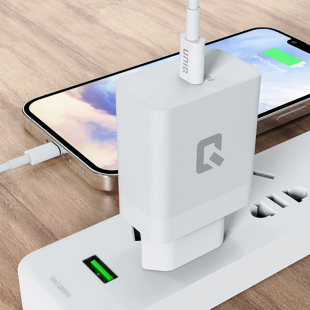 TUNIQ Snellader PD 25W Adapter met USB Type-C kabel - Wit-Oplader-Ilumina Benelux