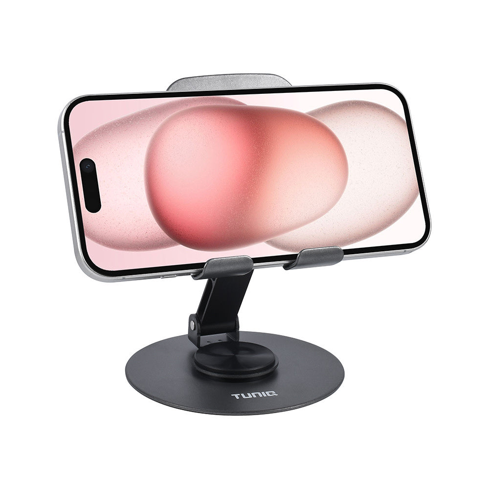 TUNIQ Telefoonhouder auto desk - foldable - Zwart-Telefoonhouders-Ilumina Benelux