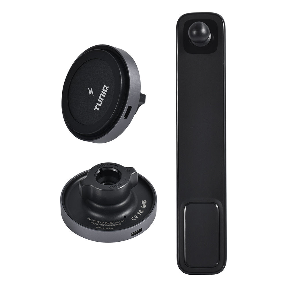 TUNIQ Telefoonhouder auto long arm magnetic - Zwart-Telefoonhouders-Ilumina Benelux