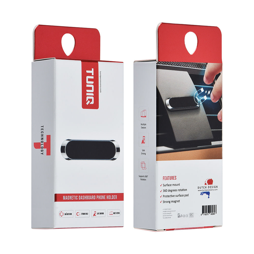 TUNIQ Telefoonhouder auto magnectic dashboard - Zwart-Telefoonhouders-Ilumina Benelux