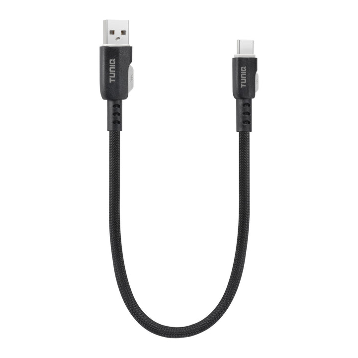 TUNIQ USB-A naar USB-C Kabel 30cm - Snelle oplaadkabel - Zwart-USB-Kabels-Ilumina Benelux