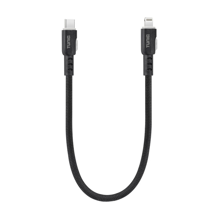 TUNIQ USB-C naar Lightning Kabel 30cm - Snelle oplaadkabel - Zwart-Kabel-Ilumina Benelux