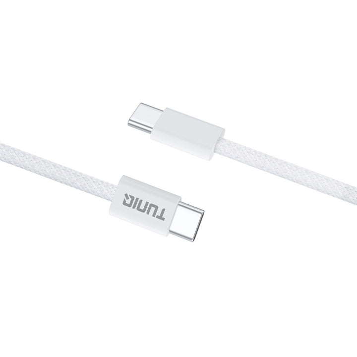 TUNIQ USB-C naar USB-C Kabel 100cm - 60W - Wit-Kabel-Ilumina Benelux