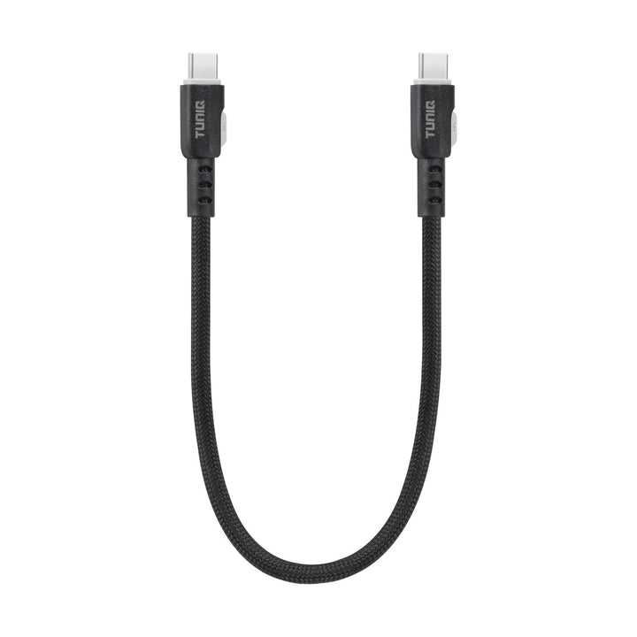 TUNIQ USB-C naar USB-C Kabel 30cm - Snelle oplaadkabel - Zwart-Kabel-Ilumina Benelux