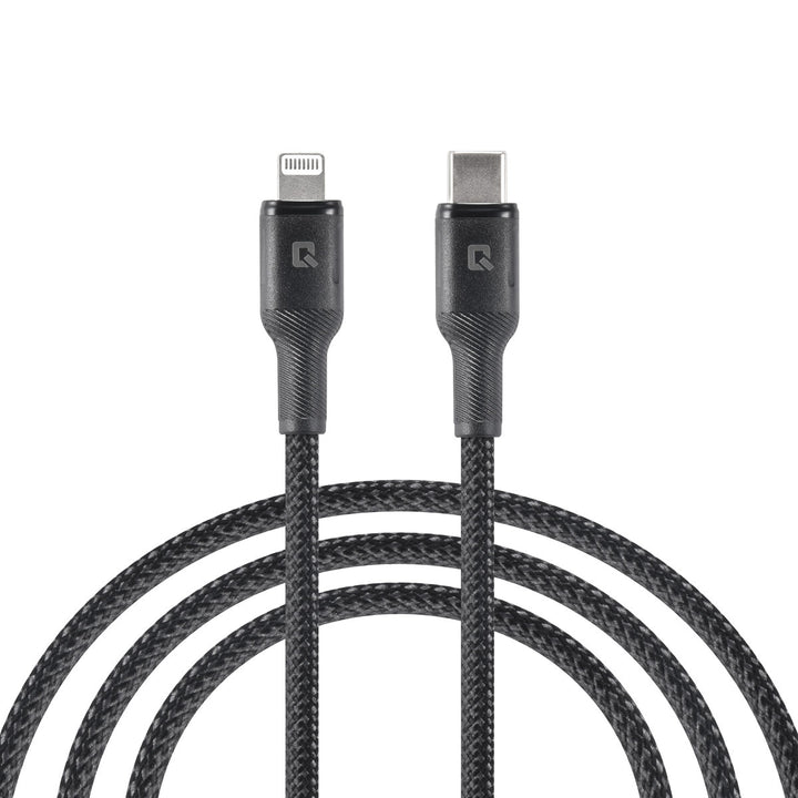 TUNIQ USB-C to Lightning Kabel - 100cm - Zwart-Kabel-Ilumina Benelux