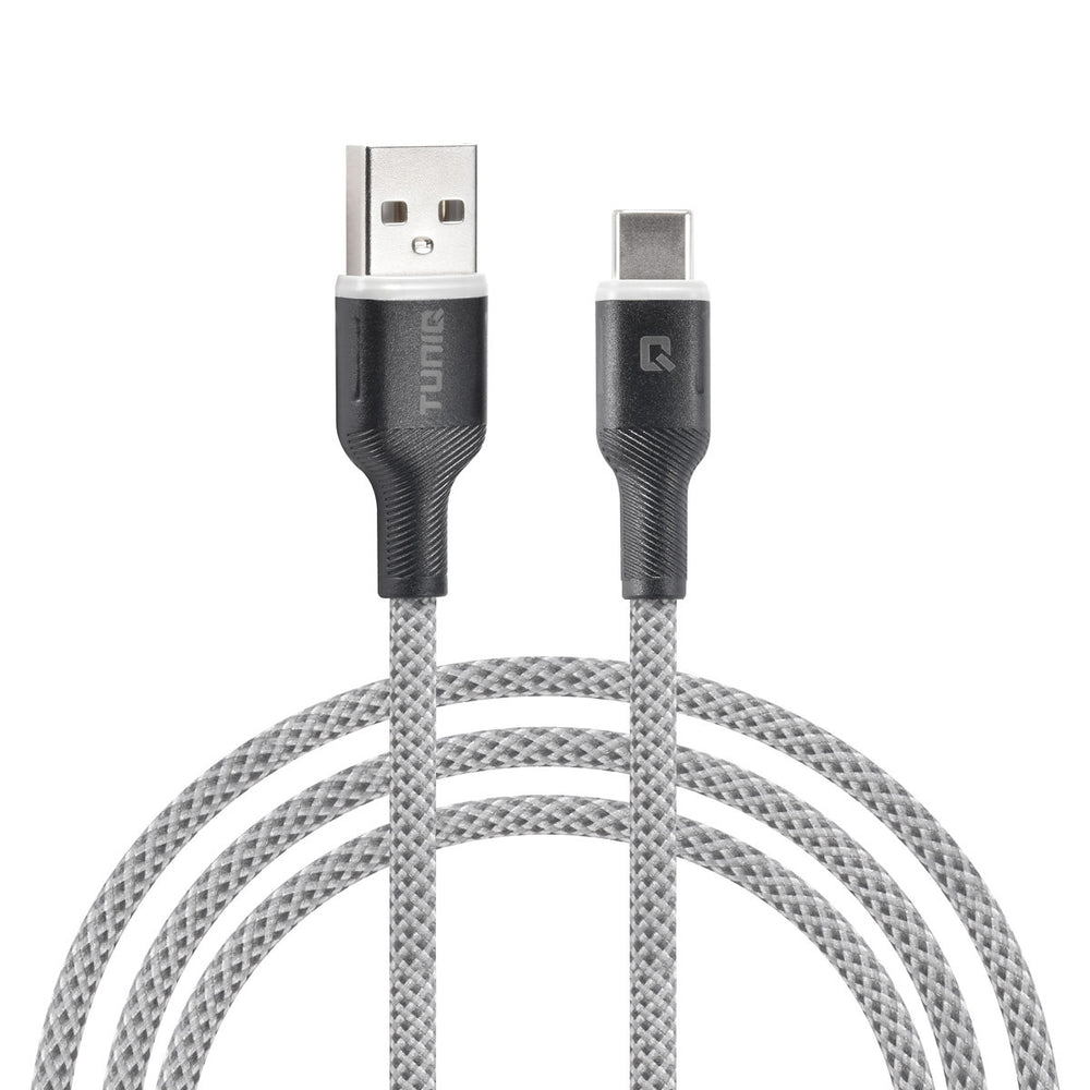 TUNIQ USB Type-C Kabel 100cm snellader dataoverdracht - Grijs-USB-Kabels-Ilumina Benelux