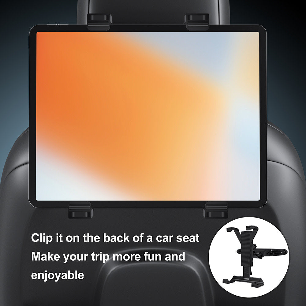 TUNIQ Universele Auto hoofdsteun Tablet Houder-Tablethouder-Ilumina Benelux