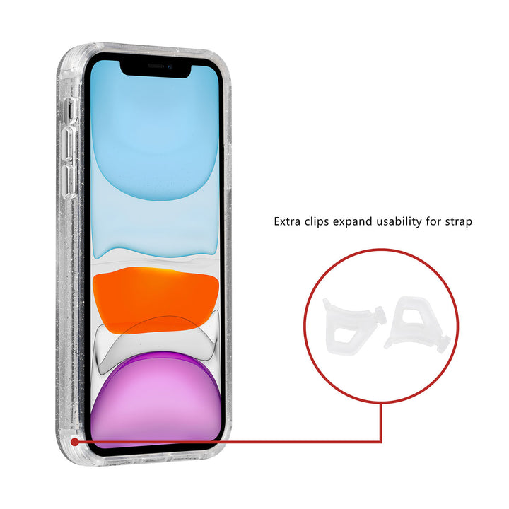 TUNIQ iPhone 11 Backcover hoesje - Magsafe - Glitter - Hanger - Transparant-Hoesjes-Ilumina Benelux