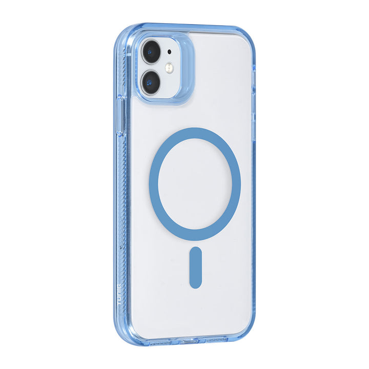 TUNIQ iPhone 11 Backcover hoesje Magsafe silicone - Blauw-Hoesjes-Ilumina Benelux