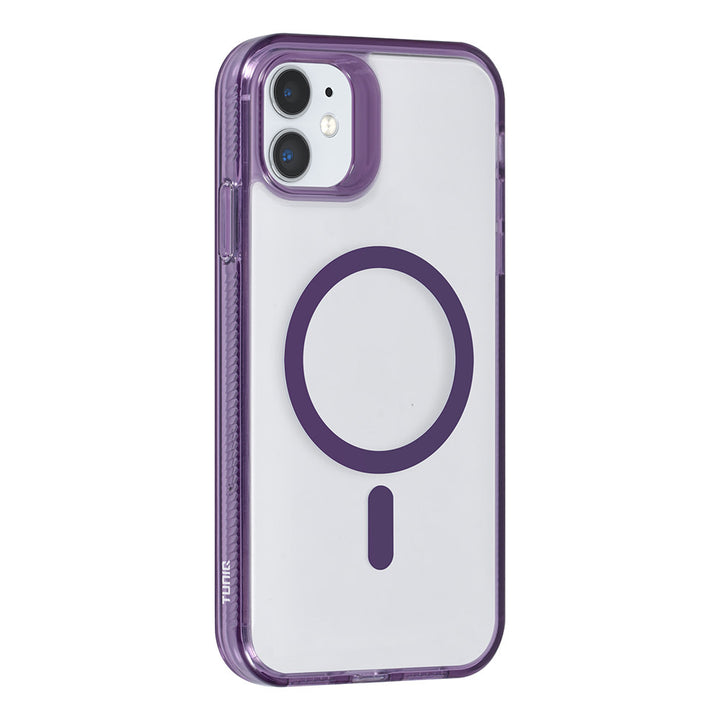 TUNIQ iPhone 11 Backcover hoesje Magsafe silicone - Paars-Hoesjes-Ilumina Benelux