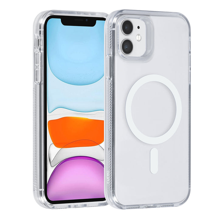 TUNIQ iPhone 11 Backcover hoesje Magsafe silicone - Wit-Hoesjes-Ilumina Benelux