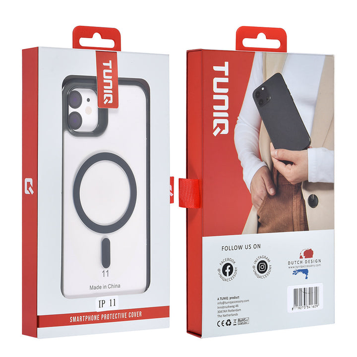 TUNIQ iPhone 11 Backcover hoesje Magsafe silicone - Zwart-Hoesjes-Ilumina Benelux