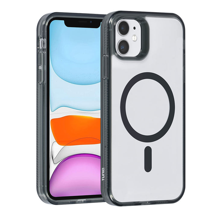 TUNIQ iPhone 11 Backcover hoesje Magsafe silicone - Zwart-Hoesjes-Ilumina Benelux