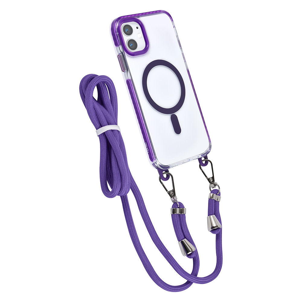 TUNIQ iPhone 11 Backcover hoesje neck cord - magsafe - Paars-Hoesjes-Ilumina Benelux