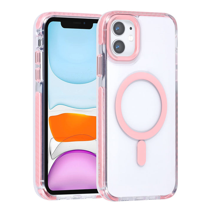 TUNIQ iPhone 11 Backcover hoesje neck cord - magsafe - Roze-Hoesjes-Ilumina Benelux