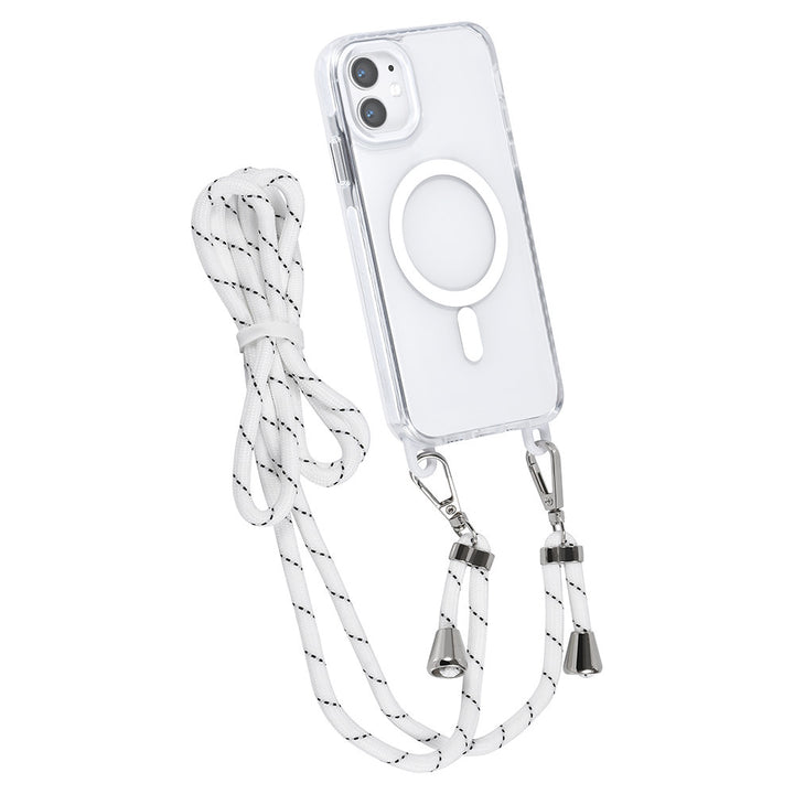 TUNIQ iPhone 11 Backcover hoesje neck cord - magsafe - Wit-Hoesjes-Ilumina Benelux
