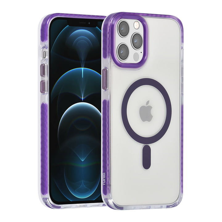 TUNIQ iPhone 12 Pro Max Backcover hoesje neck cord - magsafe - Paars-Hoesjes-Ilumina Benelux