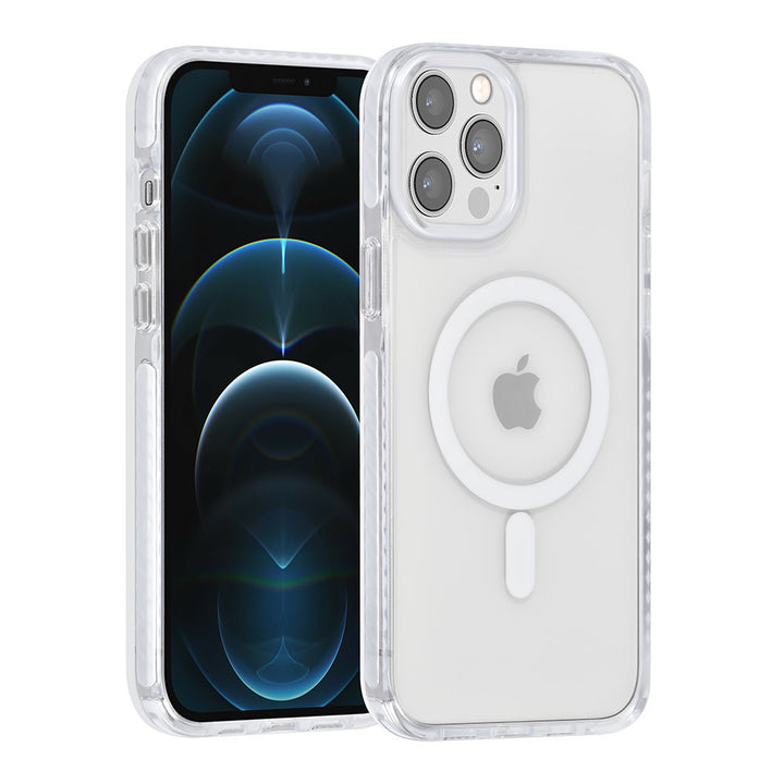 TUNIQ iPhone 12 Pro Max Backcover hoesje neck cord - magsafe - Wit-Hoesjes-Ilumina Benelux