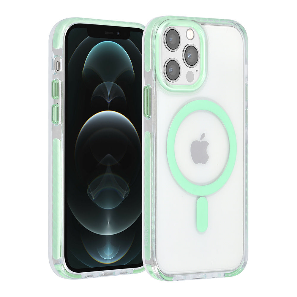 TUNIQ iPhone 12/12 Pro Backcover hoesje neck cord - magsafe - Groen-Hoesjes-Ilumina Benelux
