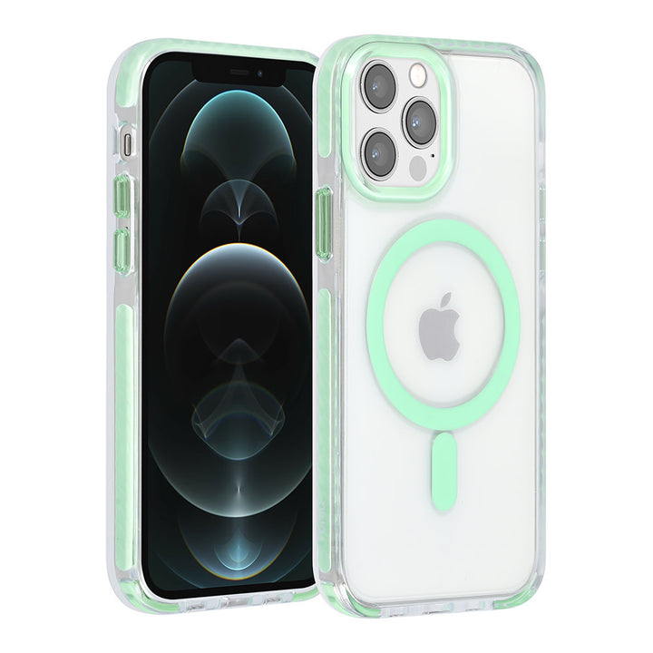 TUNIQ iPhone 12/12 Pro Backcover hoesje neck cord - magsafe - Groen-Hoesjes-Ilumina Benelux