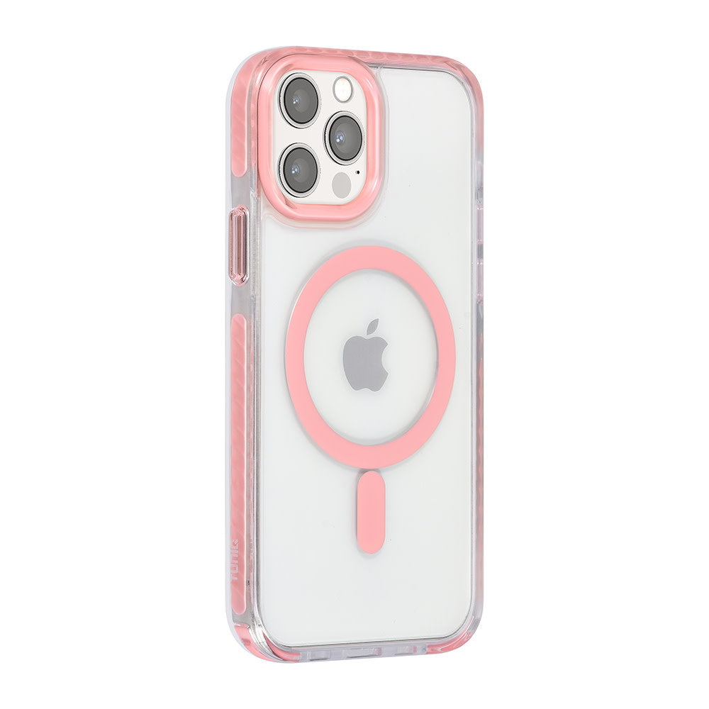 TUNIQ iPhone 12/12 Pro Backcover hoesje neck cord - magsafe - Roze-Hoesjes-Ilumina Benelux