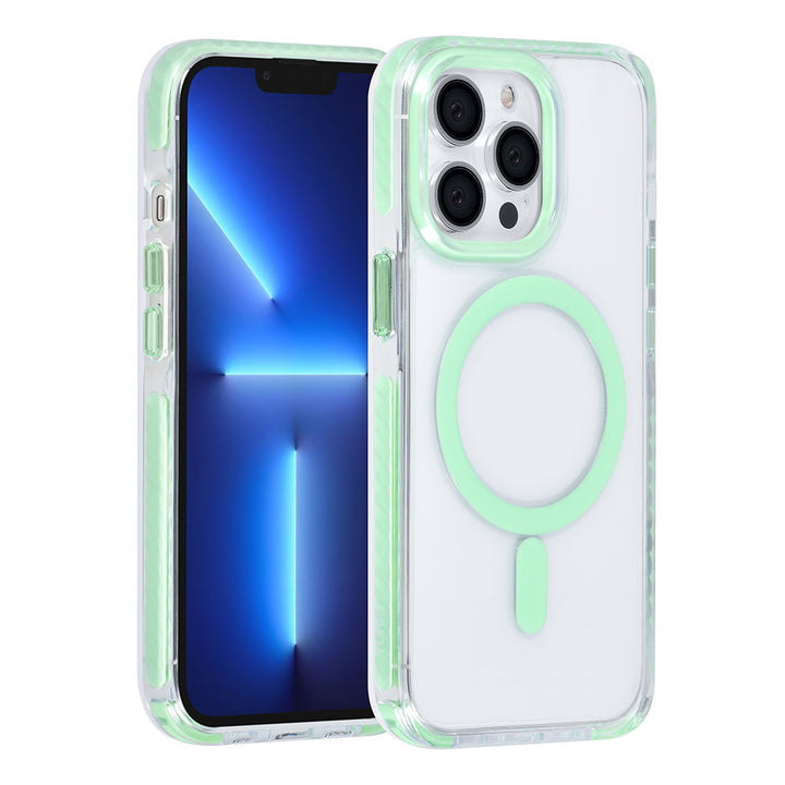 TUNIQ iPhone 13 Pro Backcover hoesje neck cord - magsafe - Groen-Hoesjes-Ilumina Benelux
