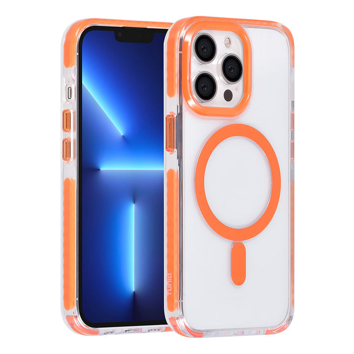 TUNIQ iPhone 13 Pro Backcover hoesje neck cord - magsafe - Oranje-Hoesjes-Ilumina Benelux