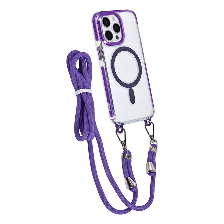 TUNIQ iPhone 13 Pro Backcover hoesje neck cord - magsafe - Paars-Hoesjes-Ilumina Benelux