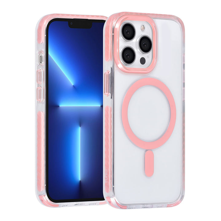 TUNIQ iPhone 13 Pro Backcover hoesje neck cord - magsafe - Roze-Hoesjes-Ilumina Benelux
