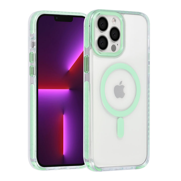 TUNIQ iPhone 13 Pro Max Backcover hoesje neck cord - magsafe - Groen-Hoesjes-Ilumina Benelux