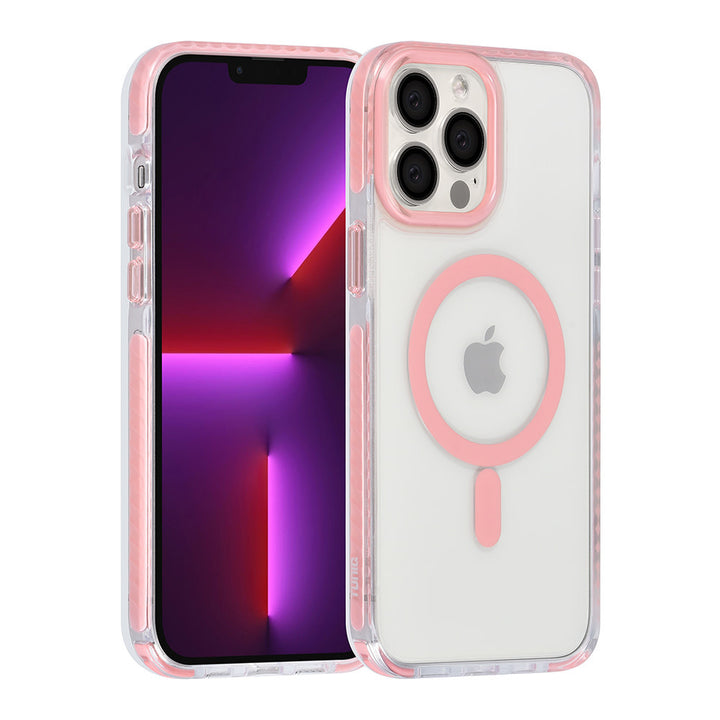 TUNIQ iPhone 13 Pro Max Backcover hoesje neck cord - magsafe - Roze-Hoesjes-Ilumina Benelux