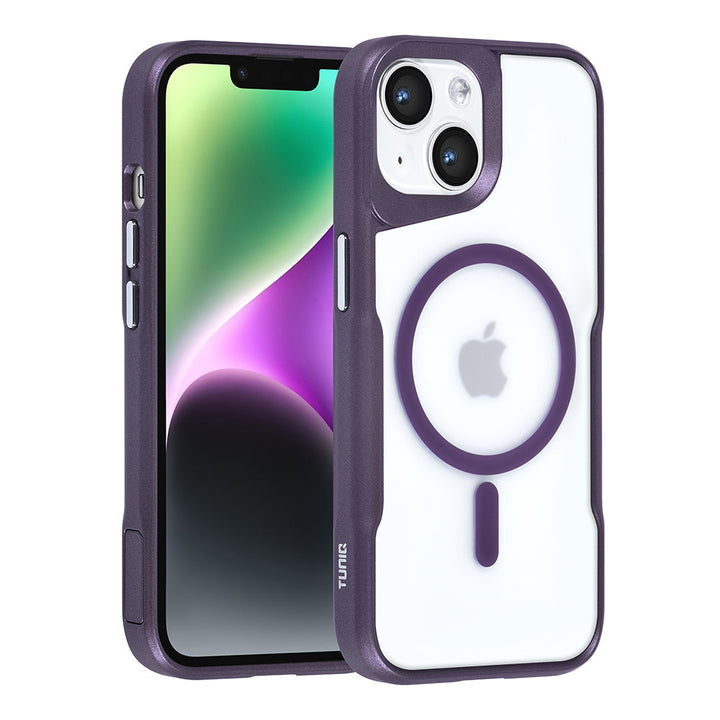 TUNIQ iPhone 14 Back Cover hoesje Magsafe silicone - Paars-Hoesjes-Ilumina Benelux