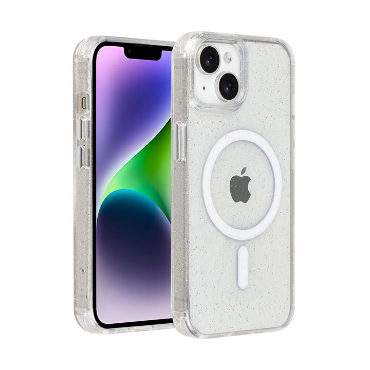 TUNIQ iPhone 14 Backcover hoesje - Magsafe - Glitter - Hanger - Transparant-Hoesjes-Ilumina Benelux