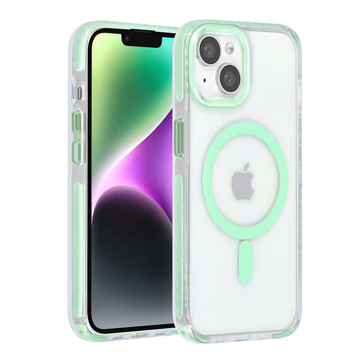 TUNIQ iPhone 14 Backcover hoesje neck cord - magsafe - Groen-Hoesjes-Ilumina Benelux