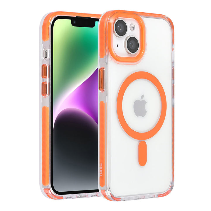 TUNIQ iPhone 14 Backcover hoesje neck cord - magsafe - Oranje-Hoesjes-Ilumina Benelux