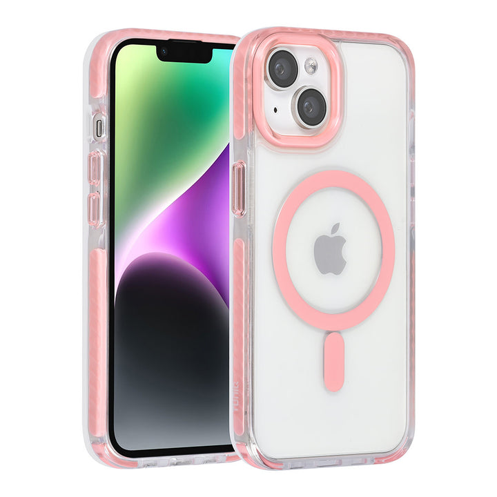 TUNIQ iPhone 14 Backcover hoesje neck cord - magsafe - Roze-Hoesjes-Ilumina Benelux