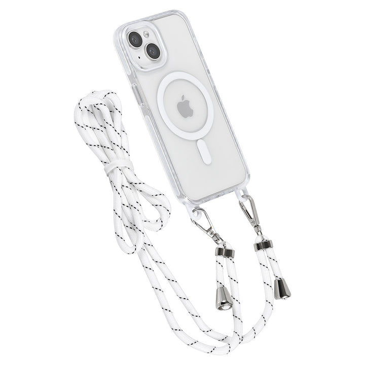 TUNIQ iPhone 14 Backcover hoesje neck cord - magsafe - Wit-Hoesjes-Ilumina Benelux
