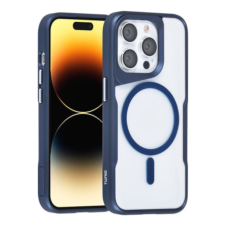 TUNIQ iPhone 14 Pro Backcover hoesje Magsafe silicone - DonkerBlauw-Hoesjes-Ilumina Benelux
