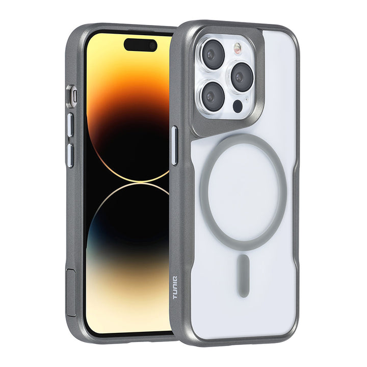 TUNIQ iPhone 14 Pro Backcover hoesje Magsafe silicone - Grijs-Hoesjes-Ilumina Benelux